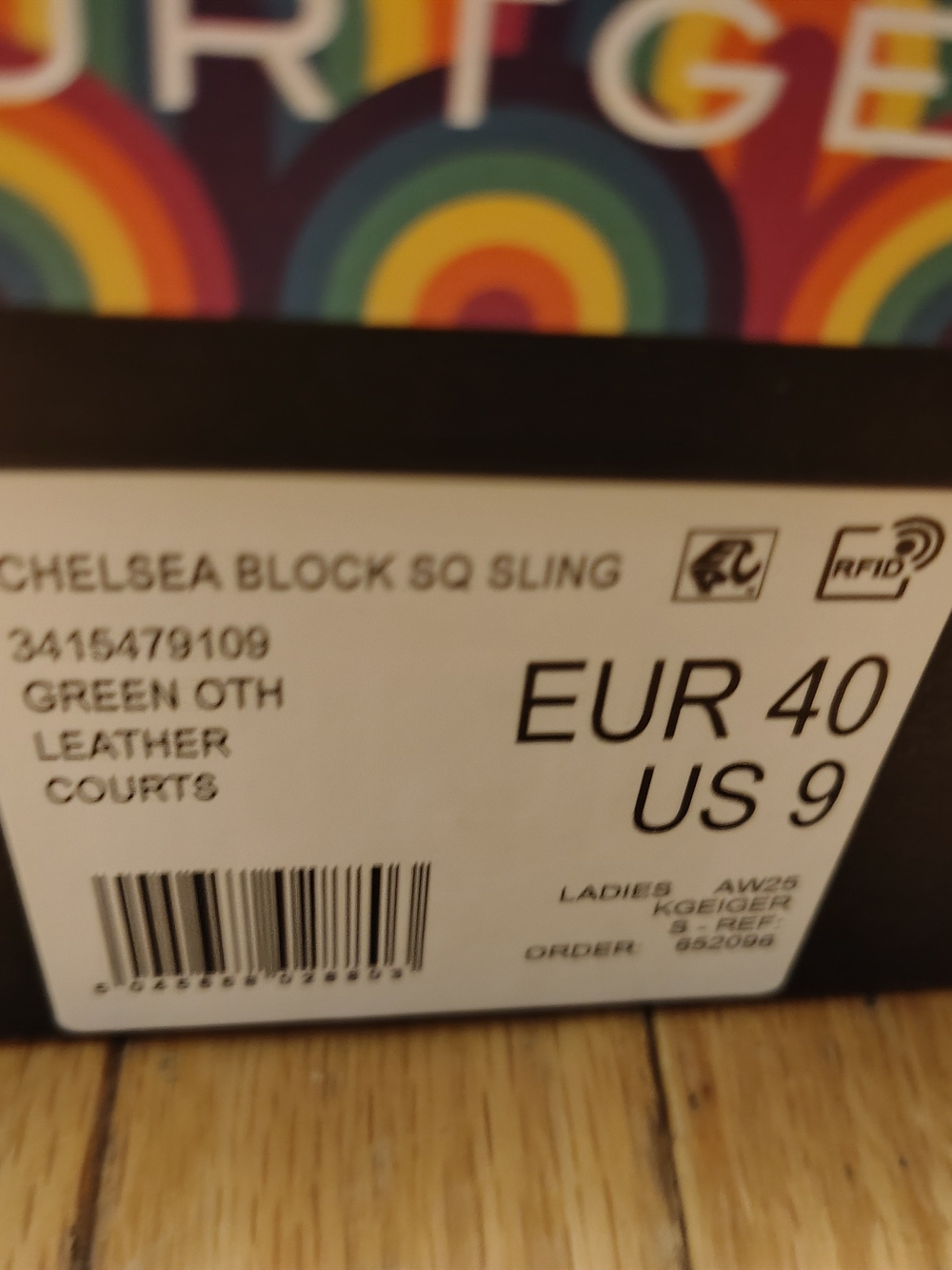 Kurt Geiger Chelsea Block SQ Sling - Green